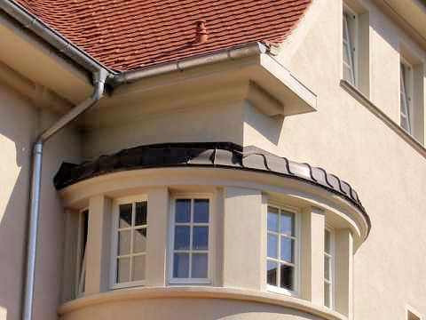 Biberdeckung und Kupferstehfalz